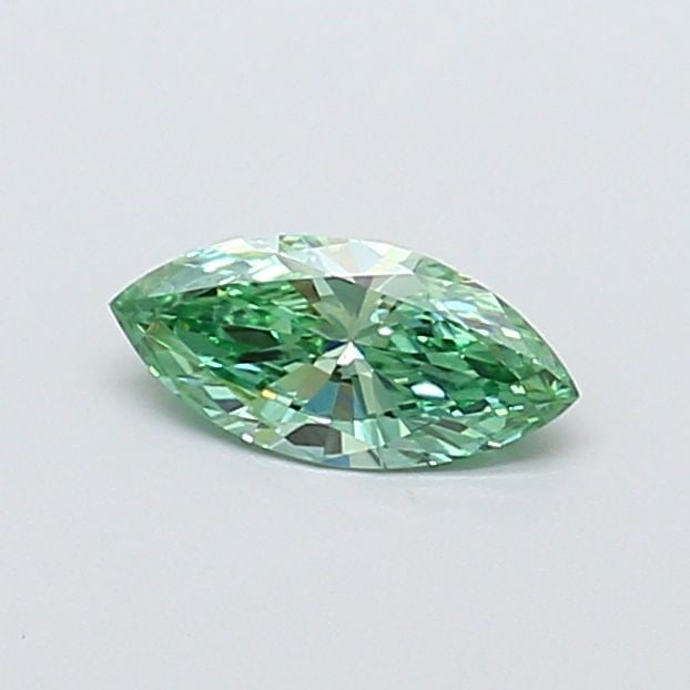 Loose Diamond - MARQUISE 0.51ct Fancy Vivid Green VVS2: Loose Diamond - MARQUISE 0.51ct Fancy Vivid Green VVS2 Source: This is a real non-mined Diamond that has been grown in a lab Shape: MARQUISE Carats: 0.51 Color: Fancy Vivid Green Certification: IGI Vi