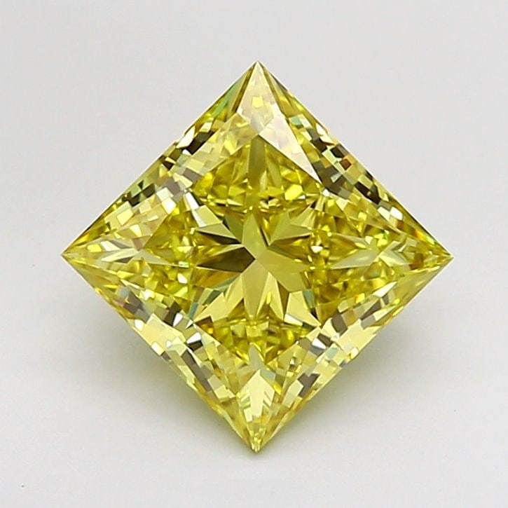 Loose Diamond - PRINCESS 3.02ct Fancy Intense Yellow VVS2: Loose Diamond - PRINCESS 3.02ct Fancy Intense Yellow VVS2 Source: This is a real non-mined Diamond that has been grown in a lab Shape: PRINCESS Carats: 3.02 Color: Fancy Intense Yellow Certification: 