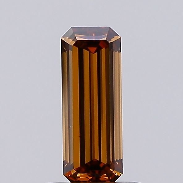 Loose Diamond - EMERALD 0.65ct Fancy Brown VS1: Loose Diamond - EMERALD 0.65ct Fancy Brown VS1 Source: This is a real non-mined Diamond that has been grown in a lab Shape: EMERALD Carats: 0.65 Color: Fancy Brown Certification: IGI Video:
