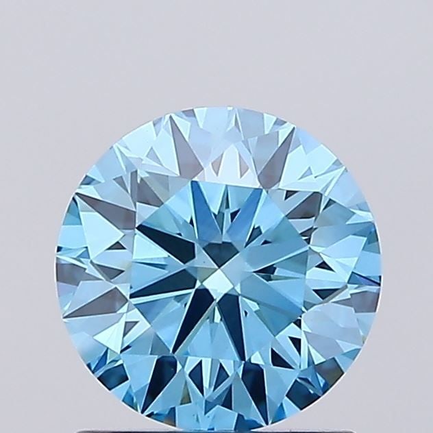 Loose Diamond - ROUND 1.23ct Fancy Vivid Blue VVS2: Loose Diamond - ROUND 1.23ct Fancy Vivid Blue VVS2 Source: This is a real non-mined Diamond that has been grown in a lab Shape: ROUND Carats: 1.23 Color: Fancy Vivid Blue Certification: IGI Video: