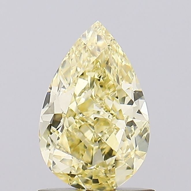 Loose Diamond - PEAR 1.06ct Fancy Yellow VVS2: Loose Diamond - PEAR 1.06ct Fancy Yellow VVS2 Source: This is a real non-mined Diamond that has been grown in a lab Shape: PEAR Carats: 1.06 Color: Fancy Yellow Certification: IGI Video: