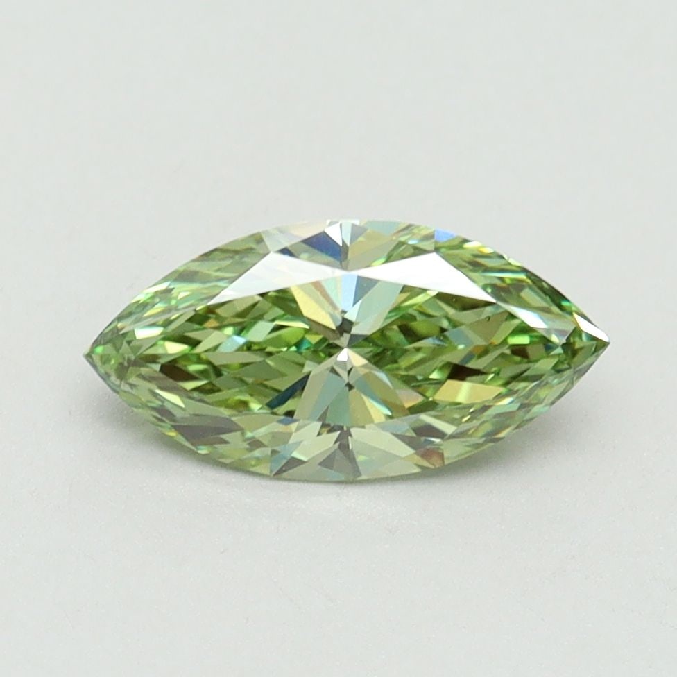 Loose Diamond - MARQUISE 1.0ct Fancy Vivid Green VS1: Loose Diamond - MARQUISE 1.0ct Fancy Vivid Green VS1 Source: This is a real non-mined Diamond that has been grown in a lab Shape: MARQUISE Carats: 1.0 Color: Fancy Vivid Green Certification: IGI Video