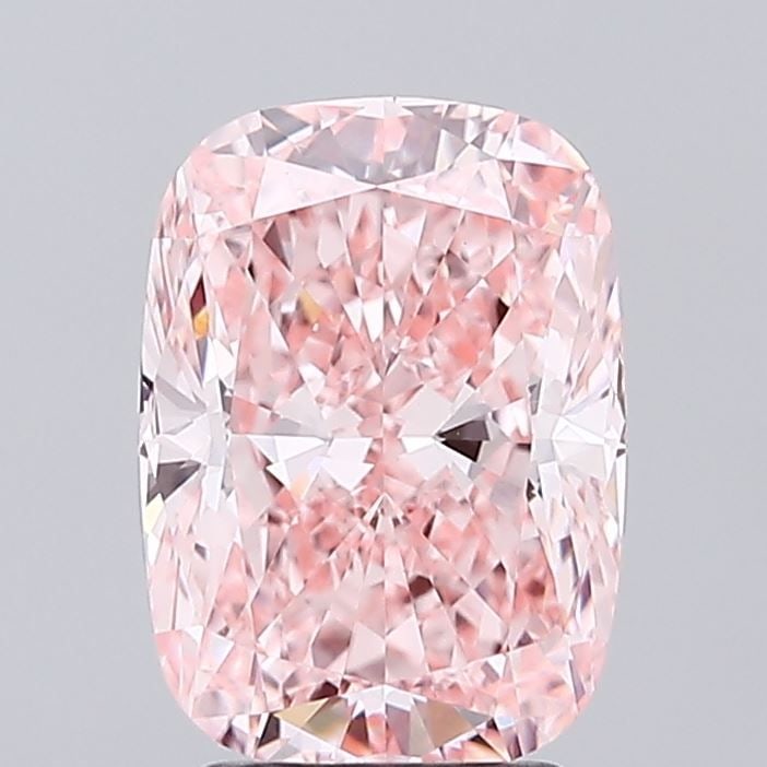 Loose Diamond - CUSHION MODIFIED 3.0ct Fancy Vivid Pink VVS2: Loose Diamond - CUSHION MODIFIED 3.0ct Fancy Vivid Pink VVS2 Source: This is a real non-mined Diamond that has been grown in a lab Shape: CUSHION MODIFIED Carats: 3.0 Color: Fancy Vivid Pink Certifica