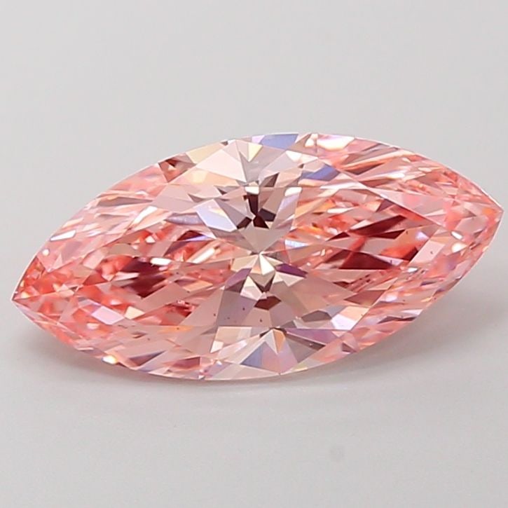 Loose Diamond - MARQUISE 2.51ct Fancy Vivid Pink VS1: Loose Diamond - MARQUISE 2.51ct Fancy Vivid Pink VS1 Source: This is a real non-mined Diamond that has been grown in a lab Shape: MARQUISE Carats: 2.51 Color: Fancy Vivid Pink Certification: IGI Video