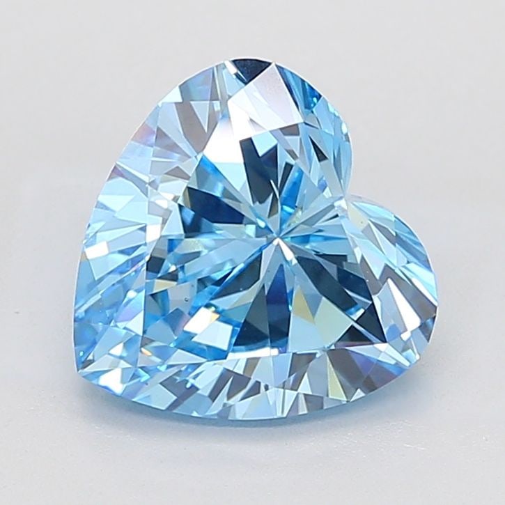 Loose Diamond - HEART 5.0ct Fancy Vivid Blue VS1: Loose Diamond - HEART 5.0ct Fancy Vivid Blue VS1 Source: This is a real non-mined Diamond that has been grown in a lab Shape: HEART Carats: 5.0 Color: Fancy Vivid Blue Certification: IGI PLEASE NOTE: 