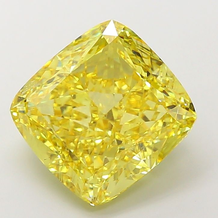 Loose Diamond - CUSHION MODIFIED 10.23ct Fancy Vivid Yellow VS2: Loose Diamond - CUSHION MODIFIED 10.23ct Fancy Vivid Yellow VS2 Source: This is a real non-mined Diamond that has been grown in a lab Shape: CUSHION MODIFIED Carats: 10.23 Color: Fancy Vivid Yellow Ce