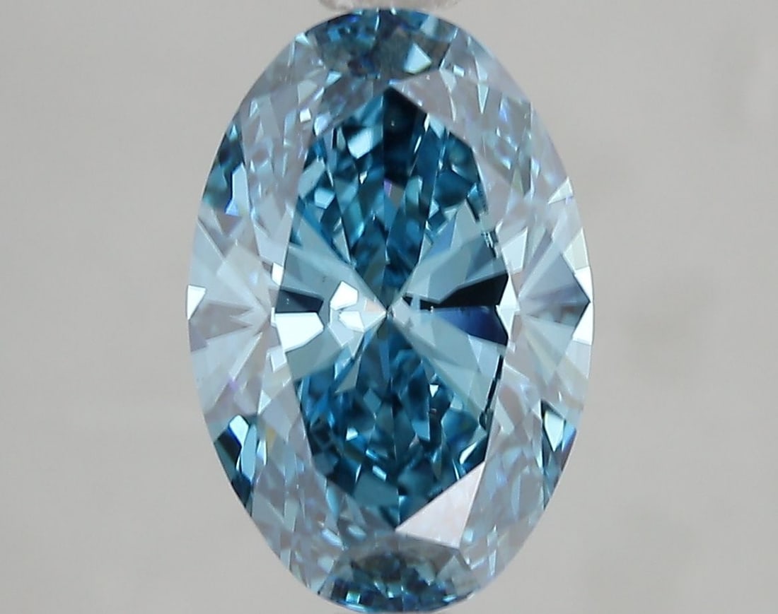 Loose Diamond - OVAL 3.02ct Fancy Vivid Blue SI1: Loose Diamond - OVAL 3.02ct Fancy Vivid Blue SI1 Source: This is a real non-mined Diamond that has been grown in a lab Shape: OVAL Carats: 3.02 Color: Fancy Vivid Blue Certification: IGI Video:
