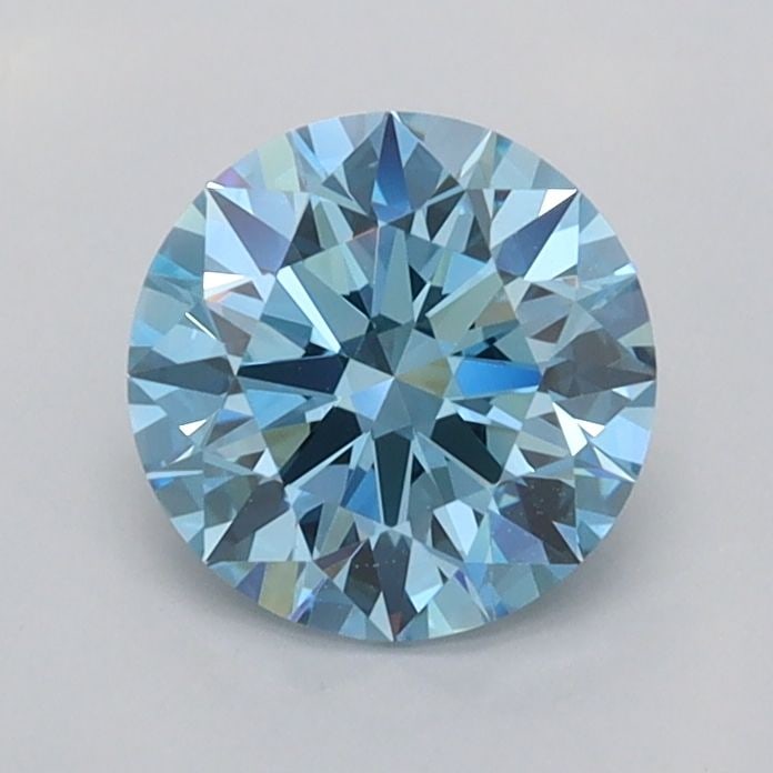 Ideal Loose Diamond - ROUND 1.01ct Fancy Vivid Blue VVS2: Ideal Loose Diamond - ROUND 1.01ct Fancy Vivid Blue VVS2 Source: This is a real non-mined Diamond that has been grown in a lab Shape: ROUND Carats: 1.01 Color: Fancy Vivid Blue Certification: IGI Vide