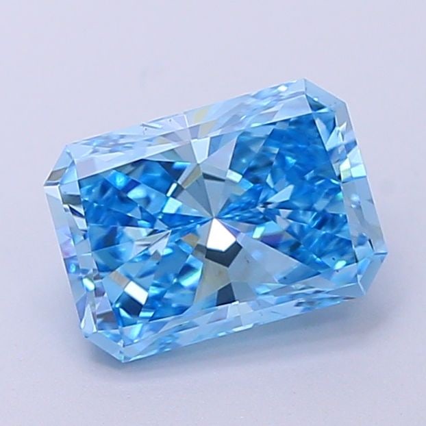 Loose Diamond - RADIANT 1.7ct Fancy Vivid Blue VS1: Loose Diamond - RADIANT 1.7ct Fancy Vivid Blue VS1 Source: This is a real non-mined Diamond that has been grown in a lab Shape: RADIANT Carats: 1.7 Color: Fancy Vivid Blue Certification: IGI Video: