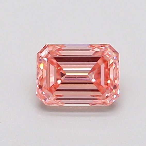 Loose Diamond - EMERALD 0.6ct Fancy Intense Pink VS1: Loose Diamond - EMERALD 0.6ct Fancy Intense Pink VS1 Source: This is a real non-mined Diamond that has been grown in a lab Shape: EMERALD Carats: 0.6 Color: Fancy Intense Pink Certification: IGI Video