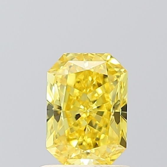 Loose Diamond - RADIANT 1.02ct Fancy Vivid Yellow VVS2: Loose Diamond - RADIANT 1.02ct Fancy Vivid Yellow VVS2 Source: This is a real non-mined Diamond that has been grown in a lab Shape: RADIANT Carats: 1.02 Color: Fancy Vivid Yellow Certification: IGI Vi