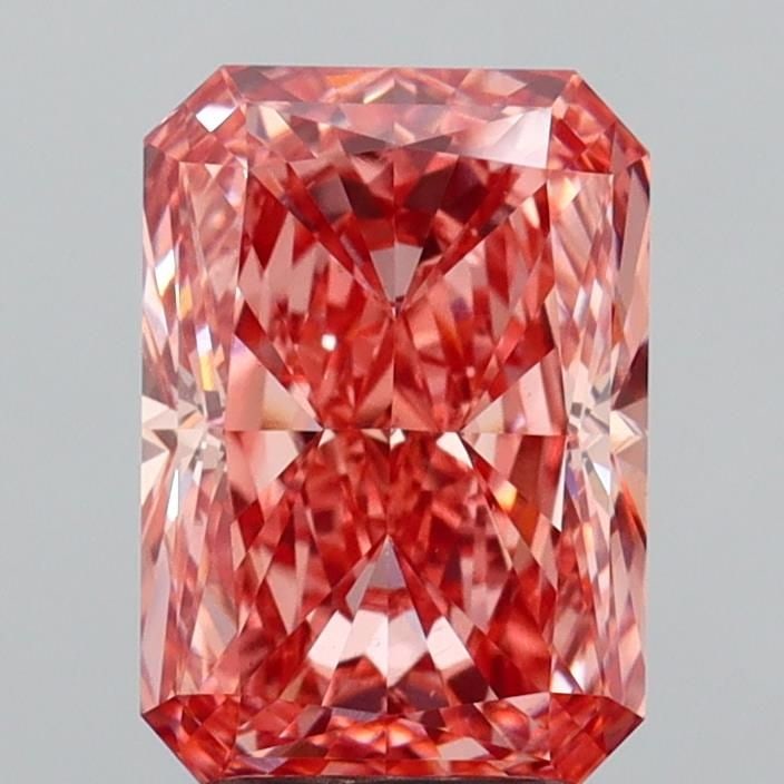 Loose Diamond - RADIANT 3.08ct Fancy Vivid Brownish Pink VS1: Loose Diamond - RADIANT 3.08ct Fancy Vivid Brownish Pink VS1 Source: This is a real non-mined Diamond that has been grown in a lab Shape: RADIANT Carats: 3.08 Color: Fancy Vivid Brownish Pink Certific