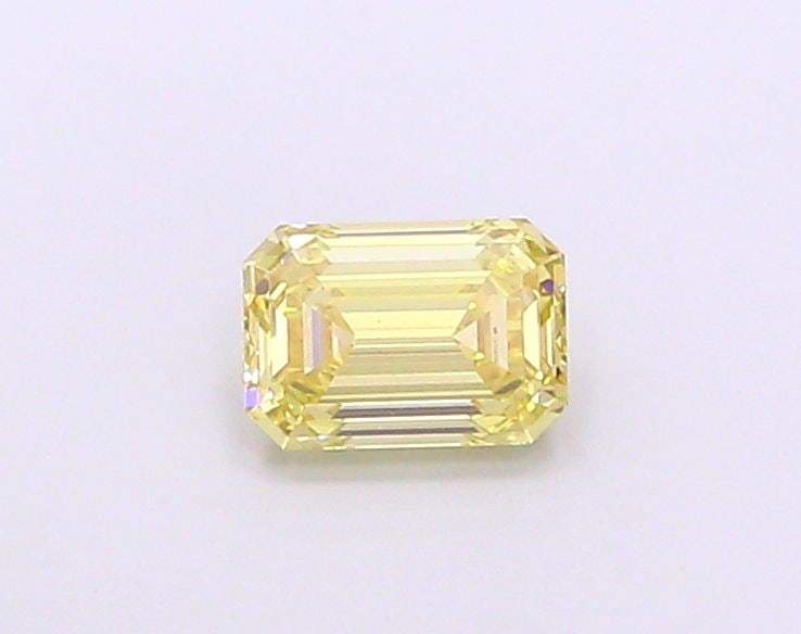 Loose Diamond - EMERALD 1.06ct Fancy Yellow VS1: Loose Diamond - EMERALD 1.06ct Fancy Yellow VS1 Source: This is a real non-mined Diamond that has been grown in a lab Shape: EMERALD Carats: 1.06 Color: Fancy Yellow Certification: IGI Video: