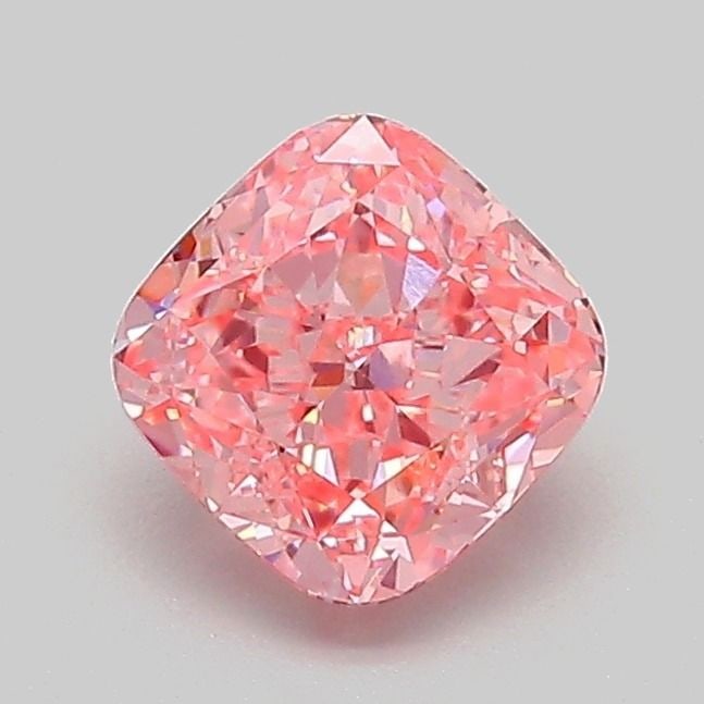 Loose Diamond - CUSHION MODIFIED 1.06ct Fancy Vivid Pink VVS2: Loose Diamond - CUSHION MODIFIED 1.06ct Fancy Vivid Pink VVS2 Source: This is a real non-mined Diamond that has been grown in a lab Shape: CUSHION MODIFIED Carats: 1.06 Color: Fancy Vivid Pink Certifi