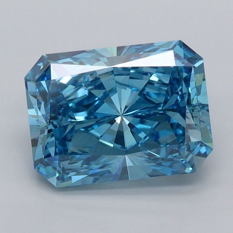 Loose Diamond - RADIANT 2.02ct Fancy Vivid Blue VVS2: Loose Diamond - RADIANT 2.02ct Fancy Vivid Blue VVS2 Source: This is a real non-mined Diamond that has been grown in a lab Shape: RADIANT Carats: 2.02 Color: Fancy Vivid Blue Certification: IGI Video: