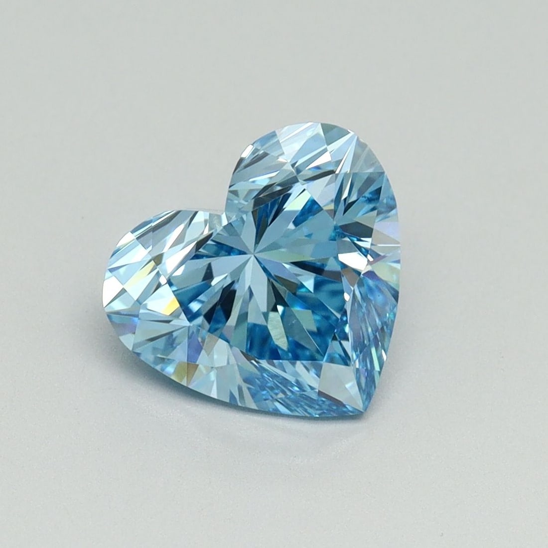 Loose Diamond - HEART 2.01ct Fancy Vivid Blue VS1: Loose Diamond - HEART 2.01ct Fancy Vivid Blue VS1 Source: This is a real non-mined Diamond that has been grown in a lab Shape: HEART Carats: 2.01 Color: Fancy Vivid Blue Certification: IGI Video: