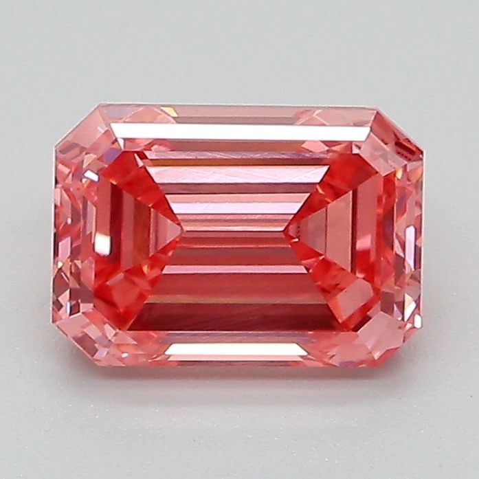 Loose Diamond - EMERALD 1.67ct Fancy Vivid Pink VVS2: Loose Diamond - EMERALD 1.67ct Fancy Vivid Pink VVS2 Source: This is a real non-mined Diamond that has been grown in a lab Shape: EMERALD Carats: 1.67 Color: Fancy Vivid Pink Certification: IGI Video: