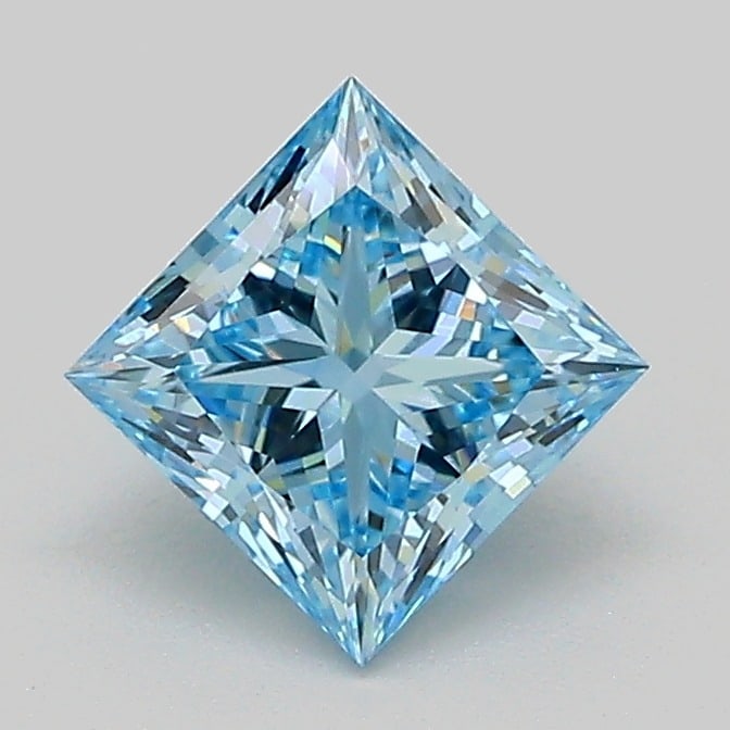 Loose Diamond - PRINCESS 1.04ct BLUE VVS2: Loose Diamond - PRINCESS 1.04ct BLUE VVS2 Source: This is a real non-mined Diamond that has been grown in a lab Shape: PRINCESS Carats: 1.04 Color: BLUE Clarity: VVS2 Certification: IGI Condition: Pre