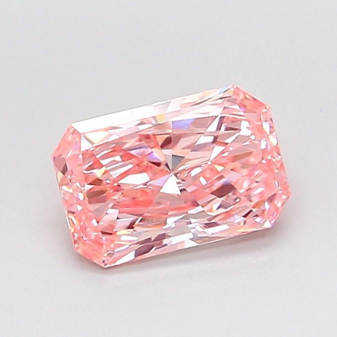 Loose Diamond - RADIANT 1.0ct Fancy Vivid Pink VVS2: Loose Diamond - RADIANT 1.0ct Fancy Vivid Pink VVS2 Source: This is a real non-mined Diamond that has been grown in a lab Shape: RADIANT Carats: 1.0 Color: Fancy Vivid Pink Certification: IGI Video: