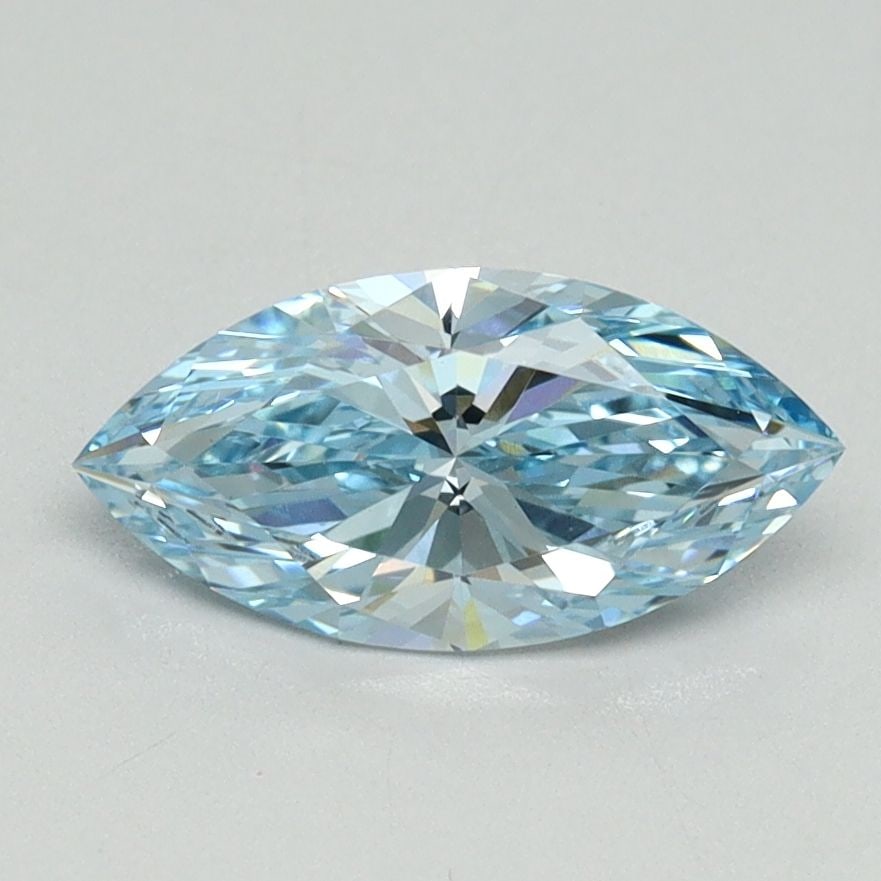 Loose Diamond - MARQUISE 1.02ct Fancy Vivid Blue VVS2: Loose Diamond - MARQUISE 1.02ct Fancy Vivid Blue VVS2 Source: This is a real non-mined Diamond that has been grown in a lab Shape: MARQUISE Carats: 1.02 Color: Fancy Vivid Blue Certification: IGI Vide