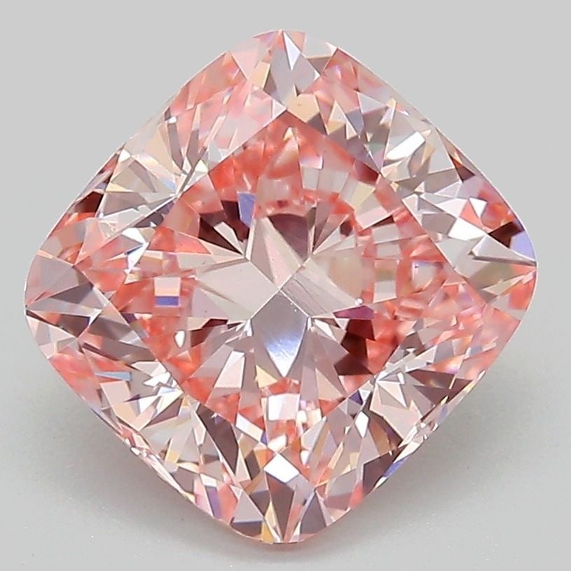 Loose Diamond - CUSHION MODIFIED 3.03ct Fancy Intense Pink VS1: Loose Diamond - CUSHION MODIFIED 3.03ct Fancy Intense Pink VS1 Source: This is a real non-mined Diamond that has been grown in a lab Shape: CUSHION MODIFIED Carats: 3.03 Color: Fancy Intense Pink Cert