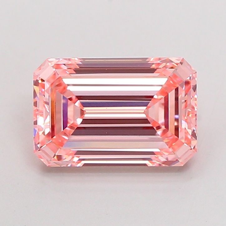 Loose Diamond - EMERALD 4.09ct Fancy Intense Pink VVS2: Loose Diamond - EMERALD 4.09ct Fancy Intense Pink VVS2 Source: This is a real non-mined Diamond that has been grown in a lab Shape: EMERALD Carats: 4.09 Color: Fancy Intense Pink Certification: IGI Vi