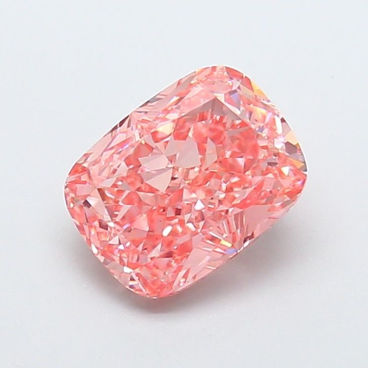 Loose Diamond - CUSHION MODIFIED 2.96ct Fancy Vivid Pink VS2: Loose Diamond - CUSHION MODIFIED 2.96ct Fancy Vivid Pink VS2 Source: This is a real non-mined Diamond that has been grown in a lab Shape: CUSHION MODIFIED Carats: 2.96 Color: Fancy Vivid Pink Certific