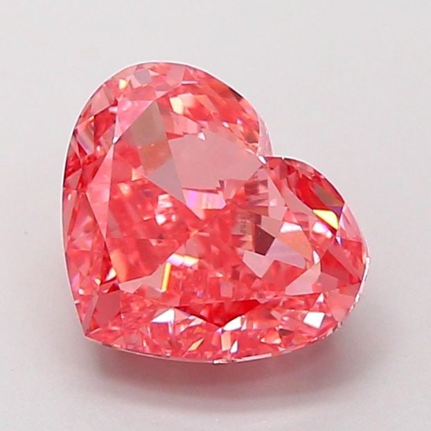 Loose Diamond - HEART 2.51ct Fancy Vivid Pink VS1: Loose Diamond - HEART 2.51ct Fancy Vivid Pink VS1 Source: This is a real non-mined Diamond that has been grown in a lab Shape: HEART Carats: 2.51 Color: Fancy Vivid Pink Certification: IGI Video: