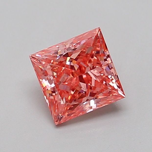 Loose Diamond - PRINCESS 0.79ct Fancy Vivid Pink VS1: Loose Diamond - PRINCESS 0.79ct Fancy Vivid Pink VS1 Source: This is a real non-mined Diamond that has been grown in a lab Shape: PRINCESS Carats: 0.79 Color: Fancy Vivid Pink Certification: IGI Video