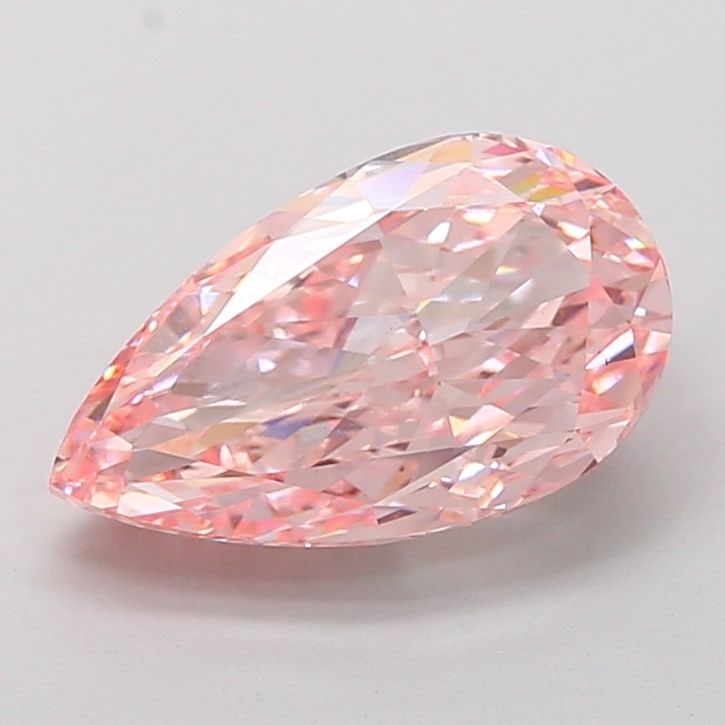 Loose Diamond - PEAR 5.01ct Fancy Vivid Pink VS1: Loose Diamond - PEAR 5.01ct Fancy Vivid Pink VS1 Source: This is a real non-mined Diamond that has been grown in a lab Shape: PEAR Carats: 5.01 Color: Fancy Vivid Pink Certification: IGI Video:
