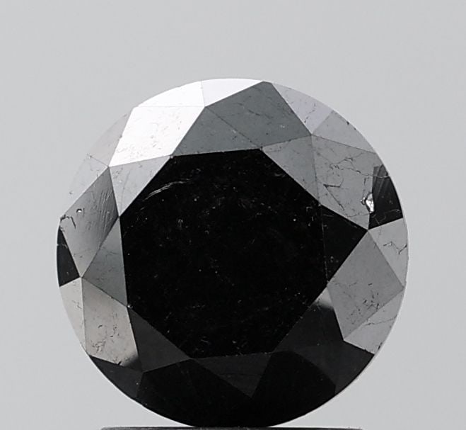 Loose Diamond - ROUND 2.67ct Black VS2: Loose Diamond - ROUND 2.67ct Black VS2 Source: Natural Shape: ROUND Carats: 2.67 Color: Black Certification: NONE Video: