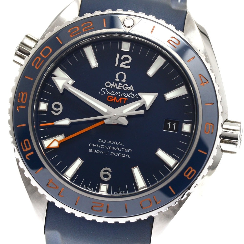 OMEGA Seamaster Planet Ocean GoodPlanet GMT Wristwatch 232.32.44.22.03.001: OMEGA Seamaster Planet Ocean GoodPlanet GMT Wristwatch 232.32.44.22.03.001 This is an OMEGA Seamaster Planet Ocean GoodPlanet GMT wristwatch, designed for men. It features Swiss craftsmanship and is i