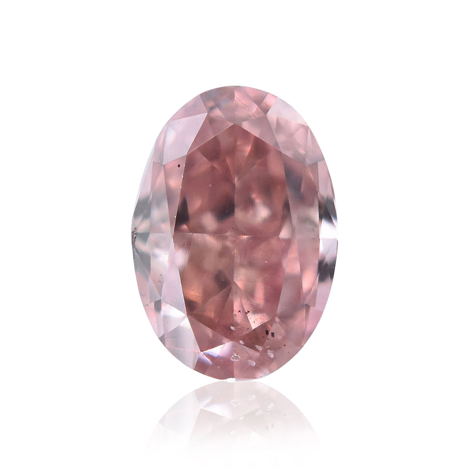 Loose Diamond - OVAL 0.22ct Fancy Orangey Pink SI1: Loose Diamond - OVAL 0.22ct Fancy Orangey Pink SI1 Source: Natural Shape: OVAL Carats: 0.22 Color: Fancy Orangey Pink Certification: GIA Video: