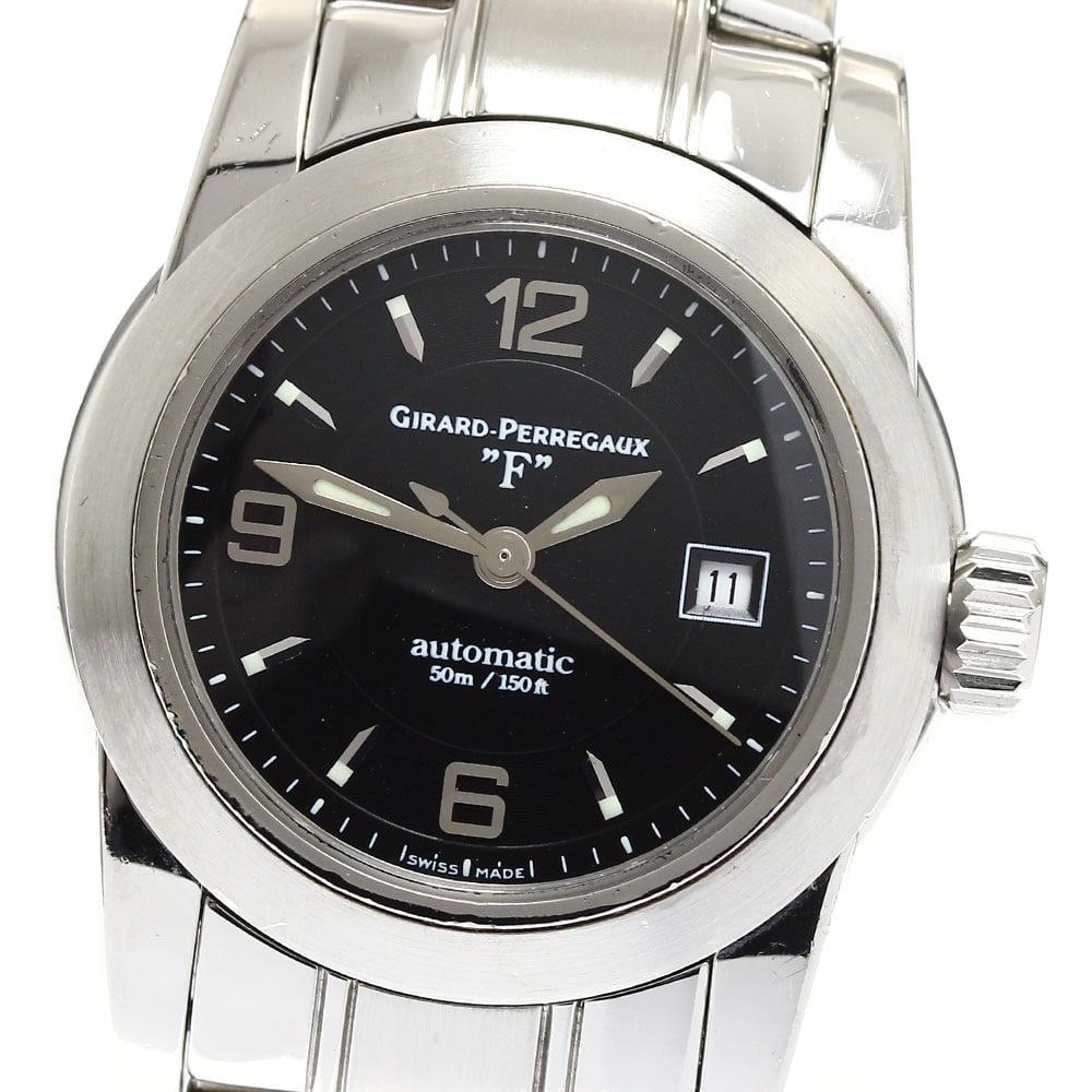 Girard Perregaux Ladies Automatic Date Watch 8039 80390.1.11.604: Girard Perregaux Ladies Automatic Date Watch 8039 80390.1.11.604 This Girard Perregaux 8039/80390.1.11.604 is a pre-owned Swiss automatic wristwatch designed for women. It features a stainless steel c