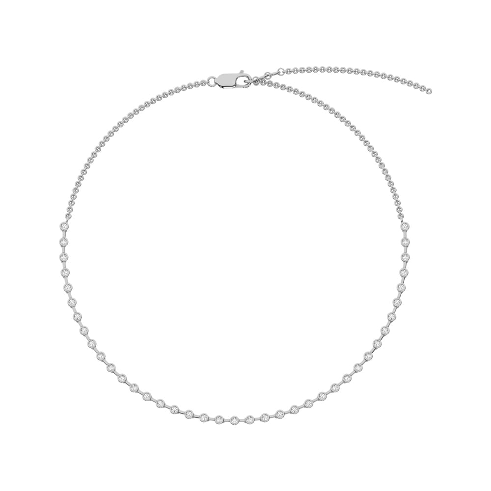 14K White Gold Diamond 1 1/2 Ct.Tw. Fashion Necklace: 14K White Gold Diamond 1 1/2 Ct.Tw. Fashion Necklace 14k White Gold Stone Color: G-h Stone Clarity: I2 Unless otherwise specified, pendants that include a chain are paired with our standard 18-inch le