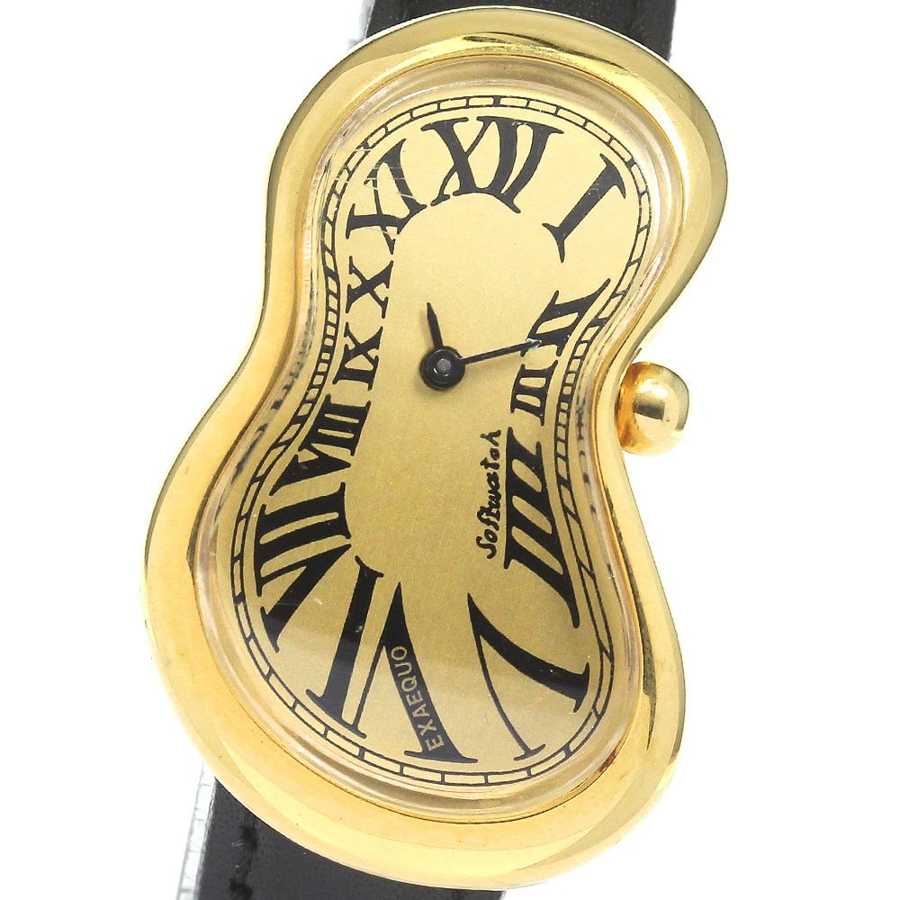 Salvador Dali Softwatch Womens Quartz Wristwatch Gold Tone (1 of 5)