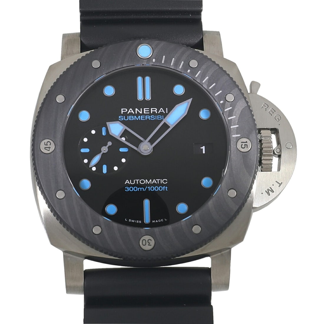 Panerai Submersible BMG Tech PAM00799 Automatic Men's Wristwatch: Panerai Submersible BMG Tech PAM00799 Automatic Men's Wristwatch This Panerai Submersible BMG-TECH PAM00799 is a men's automatic wristwatch featuring a 47mm case crafted from Panerai's proprietary BMG