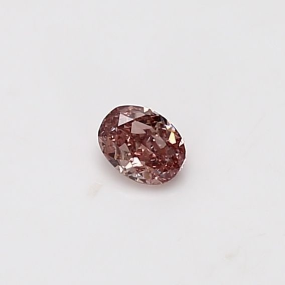 Loose Diamond - OVAL 0.15ct Fancy Intense Orangey Pink SI2: Loose Diamond - OVAL 0.15ct Fancy Intense Orangey Pink SI2 Source: Natural Shape: OVAL Carats: 0.15 Color: Fancy Intense Orangey Pink Certification: GIA Video: