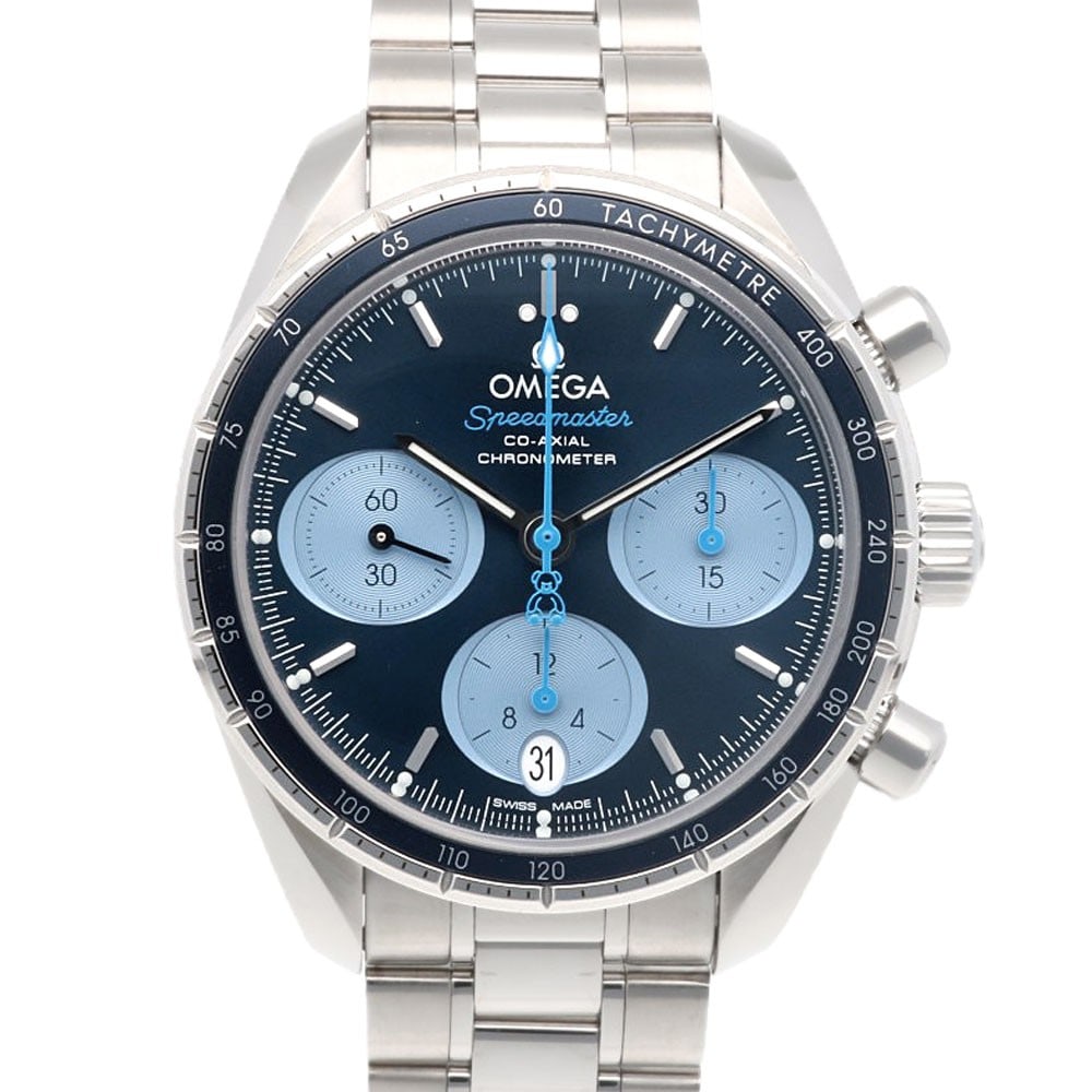 OMEGA Speedmaster Automatic Men's Wristwatch 32430385003002: OMEGA Speedmaster Automatic Men's Wristwatch 32430385003002 This is an OMEGA Speedmaster 32430385003002 automatic wristwatch designed for men. Made in Switzerland, this pre-owned timepiece offers the 
