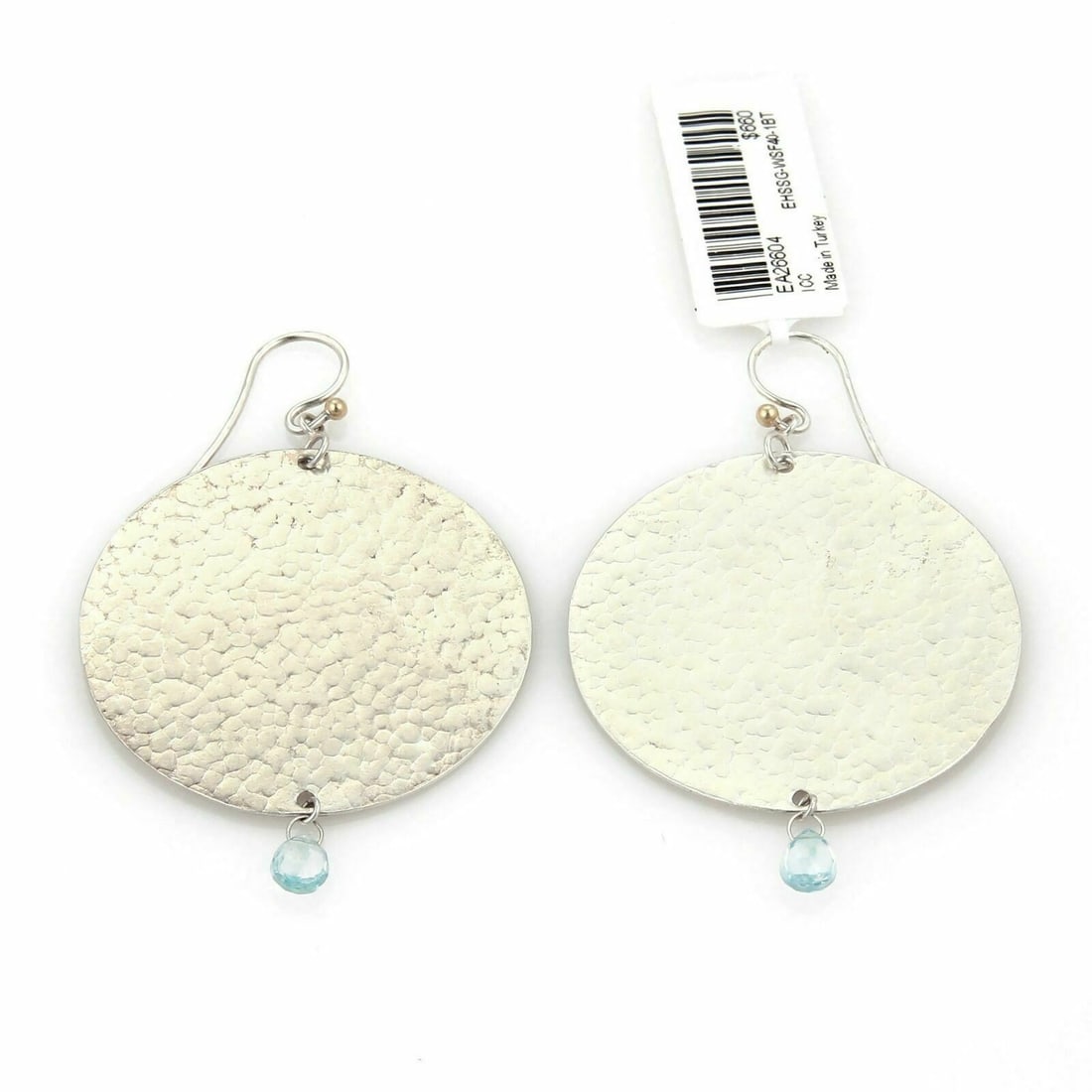 Gurhan Lush Sterling Silver Drop Earrings with Blue Topaz: Gurhan Lush Sterling Silver Drop Earrings with Blue Topaz These Gurhan Lush drop/dangle earrings are crafted in sterling silver 925 and feature briolette cut blue topaz gemstones. The design includes 
