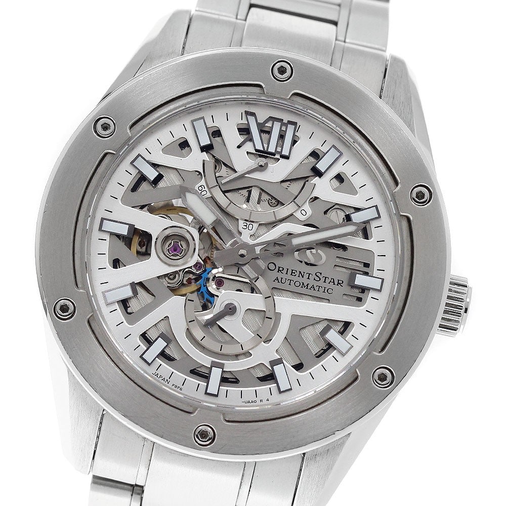 Orient Star Avantgarde F8 Men's Power Reserve Wristwatch: Orient Star Avantgarde F8 Men's Power Reserve Wristwatch The ORIENT RK-BZ0001S Orient Star Avantgarde F8 Power Reserve is a men's wristwatch designed for style and precision. This pre-owned timepiece 