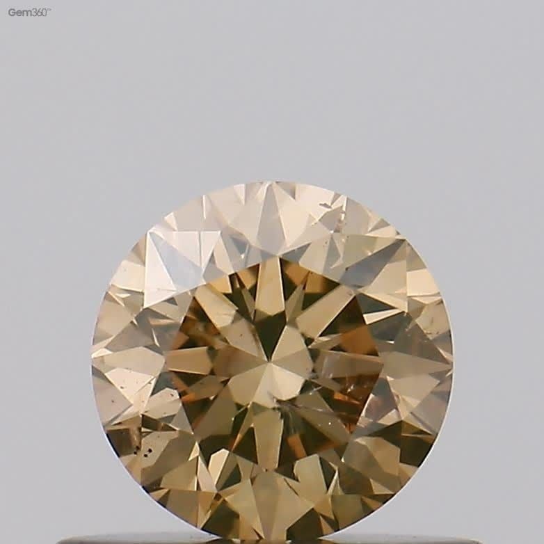 Loose Diamond - ROUND 0.41ct Fancy Brown Yellow I1: Loose Diamond - ROUND 0.41ct Fancy Brown Yellow I1 Source: Natural Shape: ROUND Carats: 0.41 Color: Fancy Brown Yellow Certification: GIA Video: