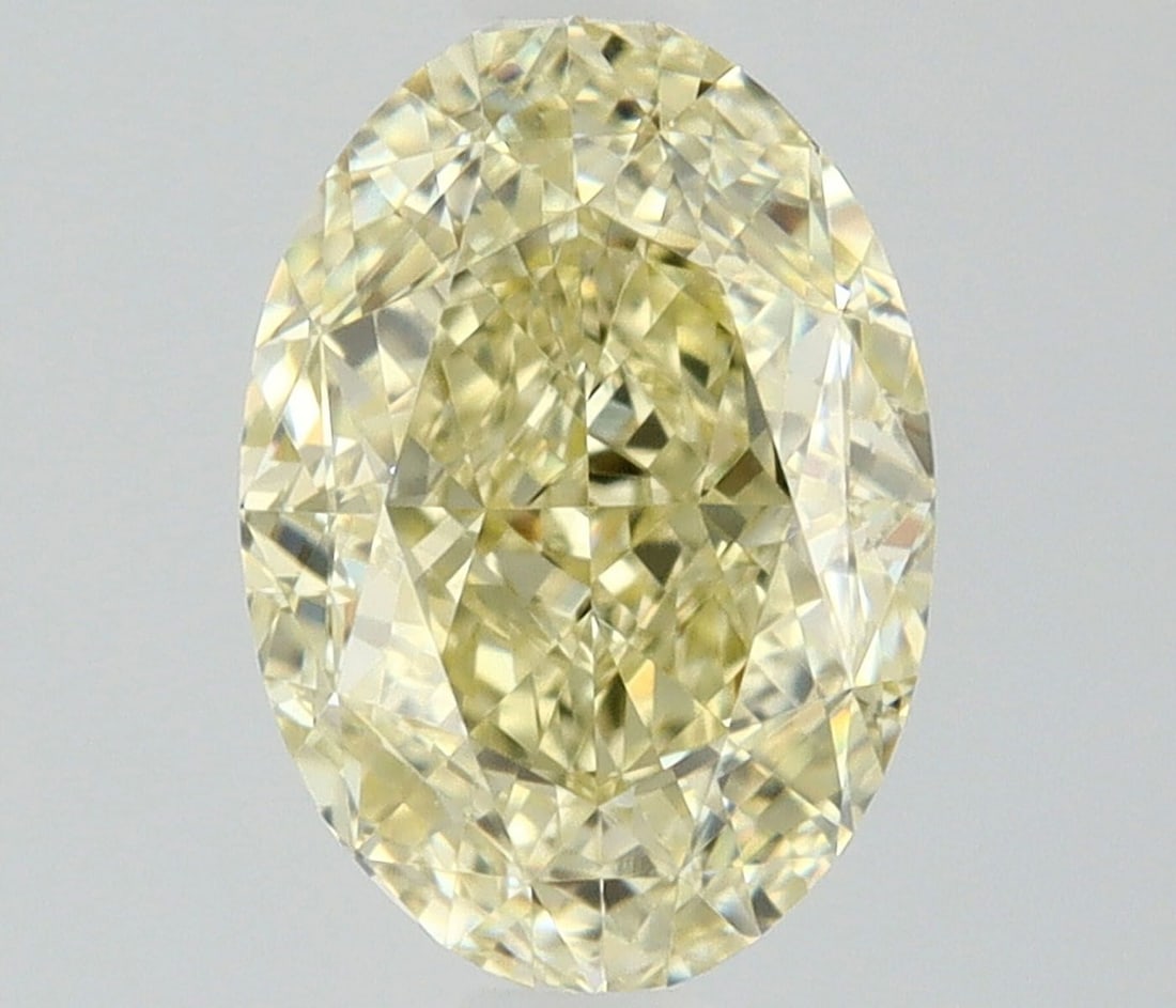 Loose Diamond - OVAL 0.8ct Fancy Light Yellow VVS1: Loose Diamond - OVAL 0.8ct Fancy Light Yellow VVS1 Source: Natural Shape: OVAL Carats: 0.8 Color: Fancy Light Yellow Certification: GIA Video: