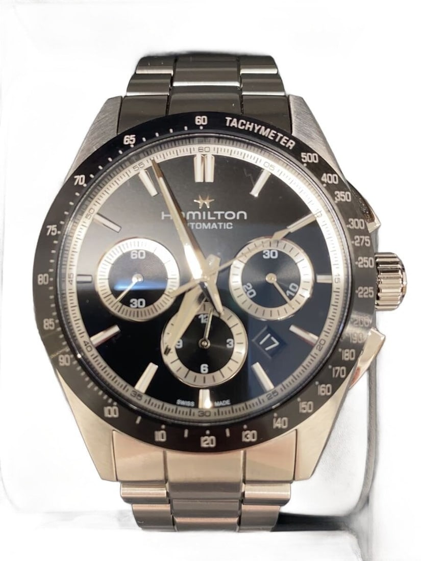 Hamilton Jazzmaster Black Stainless Steel Swiss Wristwatch (1 of 5)