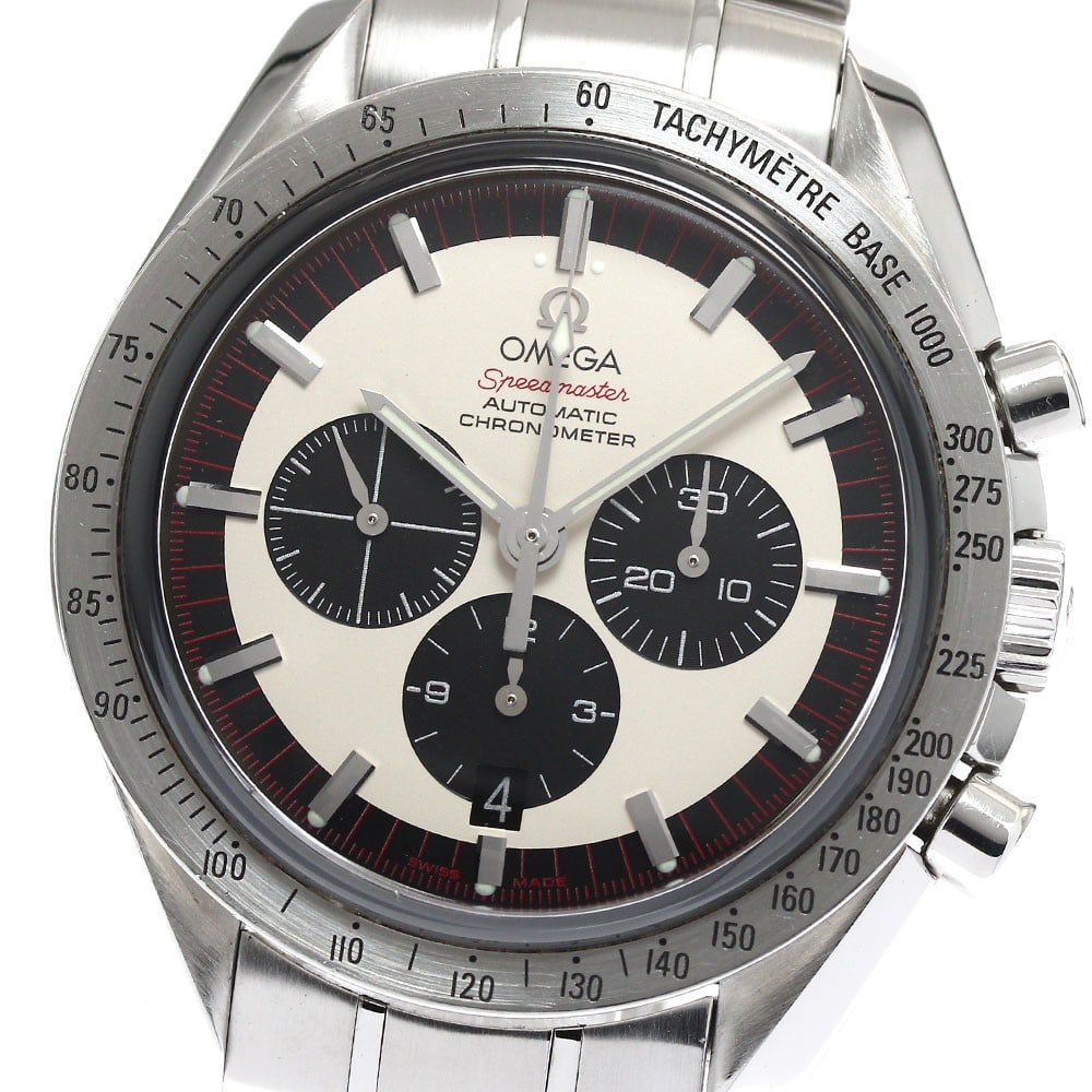 Omega Speedmaster Schumacher Legend Automatic Chronograph Date Watch: Omega Speedmaster Schumacher Legend Automatic Chronograph Date Watch This OMEGA 3559.32 Speedmaster Schumacher Legend is a men's Swiss-made wristwatch featuring a chronograph function and date display