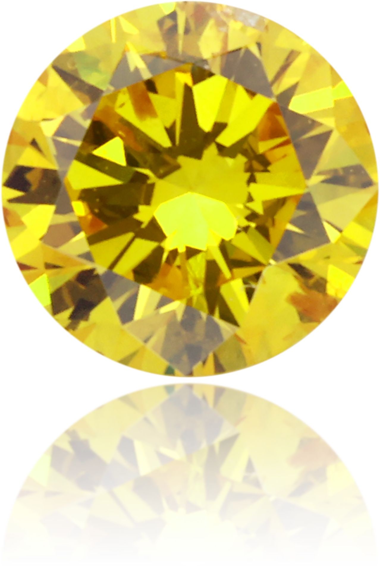 Loose Diamond - ROUND 0.25ct Fancy Vivid Orangey Yellow I1: Loose Diamond - ROUND 0.25ct Fancy Vivid Orangey Yellow I1 Source: Natural Shape: ROUND Carats: 0.25 Color: Fancy Vivid Orangey Yellow Certification: GIA Video: