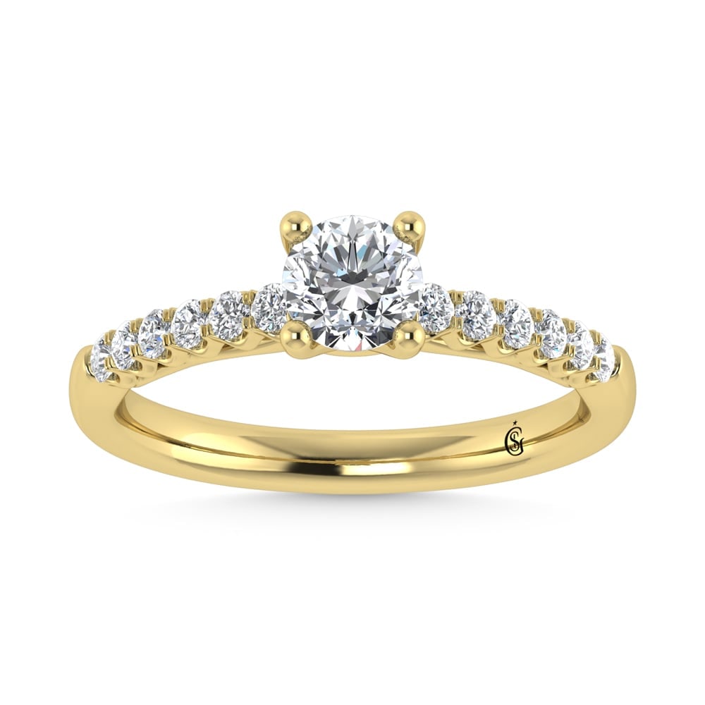 10K Yellow Gold Lab Grown Diamond 3/4 Ct.Tw. Engagement Ring: 10K Yellow Gold Lab Grown Diamond 3/4 Ct.Tw. Engagement Ring 10K Yellow Gold Labgrown Diamond 3/4 Ct.Tw. Engagement Ring 10k Yellow Gold Stone Color: D-f Stone Clarity: Vs Each ring is presented in st