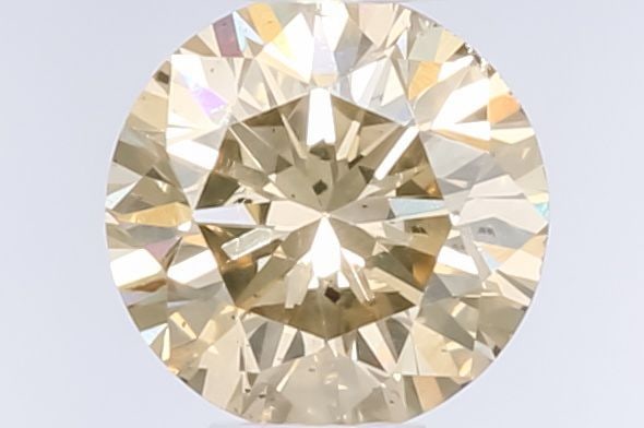 Loose Diamond - ROUND 0.42ct Fancy Light Yellow Brown
