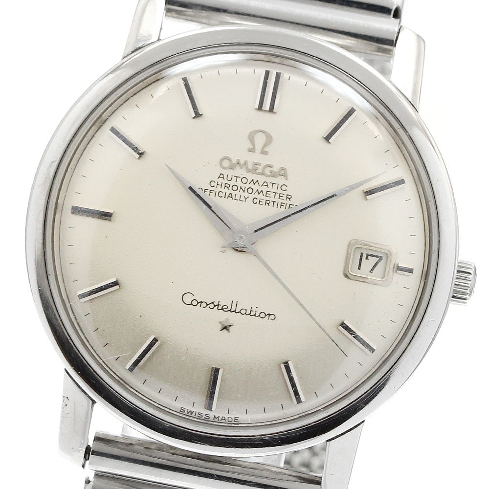 Omega Constellation Date Chronometer Cal.564 Men's Wristwatch: Omega Constellation Date Chronometer Cal.564 Men's Wristwatch This is an OMEGA Constellation Date Chronometer men's wristwatch, featuring the Caliber 564 movement. Made in Switzerland, this pre-owned 