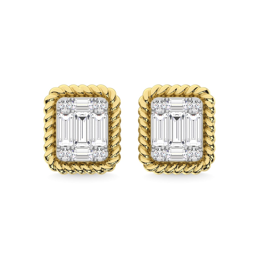 14K Yellow Gold Diamond 1/5 Ct.Tw. Fashion Earrings: 14K Yellow Gold Diamond 1/5 Ct.Tw. Fashion Earrings 14k Yellow Gold Stone Color: G-h Stone Clarity: I1 This item may take 2-5 weeks for shipping. PLEASE NOTE: Framed, Large, or heavy items do not have
